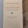 The Logogryph. By Thomas Wharton. First Edition Complete With Presentation Sleeve Paperback In Very Good Condition. 37 Image 8