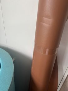 Roll of brown leatherette - 165 inch by 57 inch