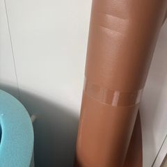 Roll of brown leatherette - 165 inch by 57 inch