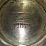 Rare Antique Silver-Plated Pedestal Bowl engraved branding for the Savoy Cinema Dublin manufactured by Gladwin Ltd in Sheffield Image 5