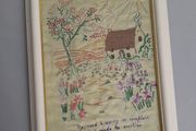 Vintage Embroidered Picture