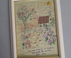 Vintage Embroidered Picture