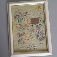 Vintage Embroidered Picture