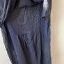 BNWT Navy Asymmetrical Layered Linen Dress Sleeveless Gathered Hem Image 7
