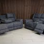 Hannah Electric Micro Fabric Recliner Sofa Image 4