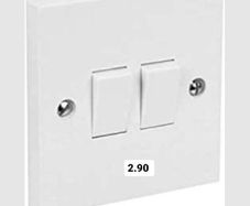 2, Gang Two Light Switches  Plus Assorted Priced Items From 2,90