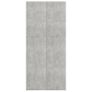 Shoe Cabinet Concrete Grey 80x35.5x180 cm Chipboard Image 2