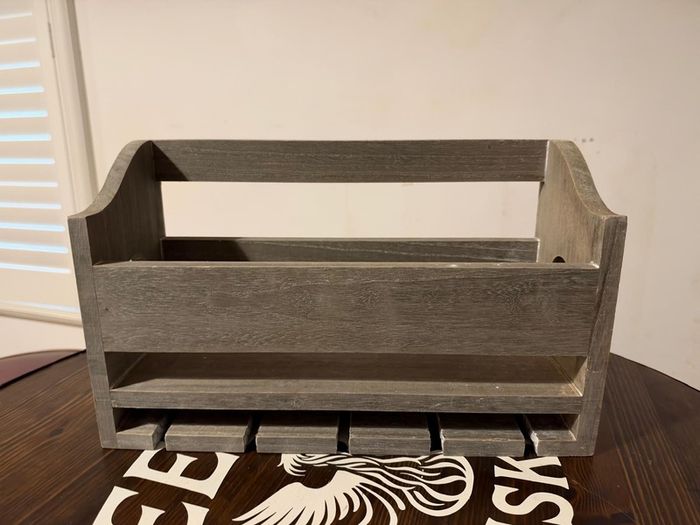 Wine shelf with glass holder