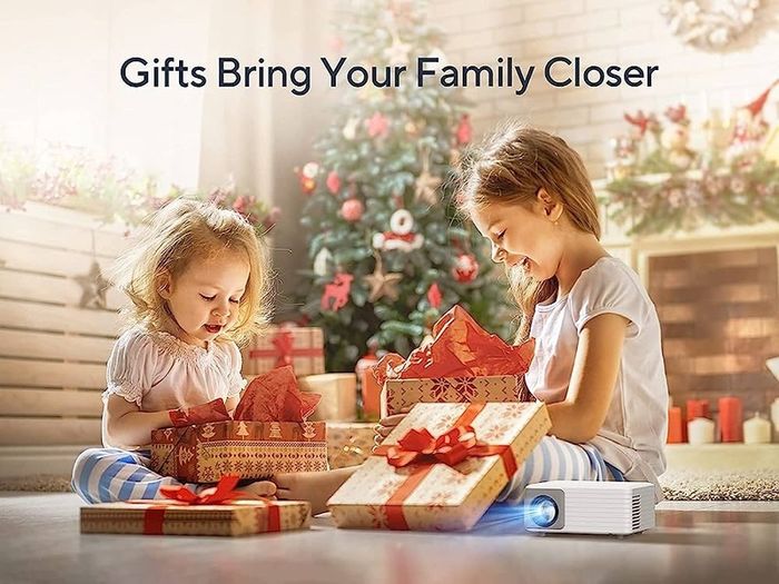 Mini Projector, 5000 Lumens AKIYO O1 LED Portable Projector, Support HD 1080P, 15 Keystone, 25% Zoom, Kids Gifts, Compatible with iOS/Android/Tablet/PC/TV Stick/USB/DVD/Game Console with Tripod (FREE SHIPPING)