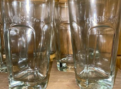 Jameson whiskey tall glasses brand new
