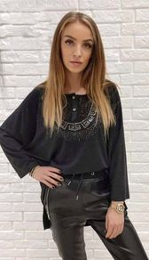 Long sleeve blouse Greek style uni