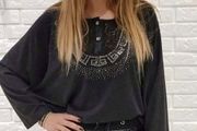 Long sleeve blouse Greek style uni