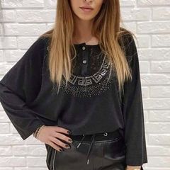Long sleeve blouse Greek style uni