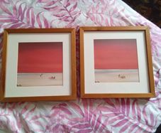Hans Paus pair of prints framed art