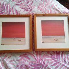 Hans Paus pair of prints framed art