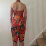 Karen Millen red floral halter neck midi dress with lace trim Image 5