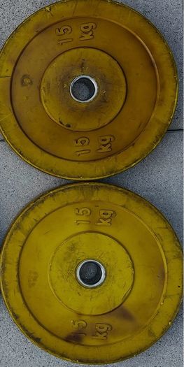 Set,3 - 50kg Olympic bumper weight set