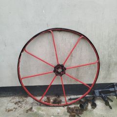vintage cast wheel