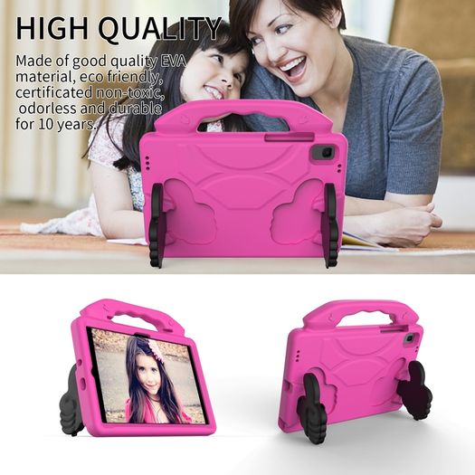 For Samsung Galaxy Tab A8 10.5 2021 Case Kids Shockproof Tablet Smart Cover With Thumbs UP EVA New Pink - FHT03SMTK4