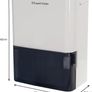 10 Litre/Day Dehumidifier,White & RHDH1061B 300ml/day, Black Dehumidifier with Auto Defrost for Home, Kitchen, Basement, Garage, Caravan, Bathroom, Lightweight, 15m2 Room Size Image 3