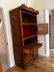 Solid oak Rustic Dutch Dresser Cabinet -Farmhouse style