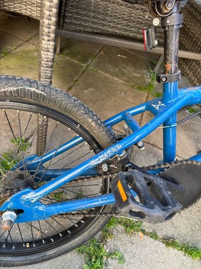 Blue BMX Bike- X Rated Hustle