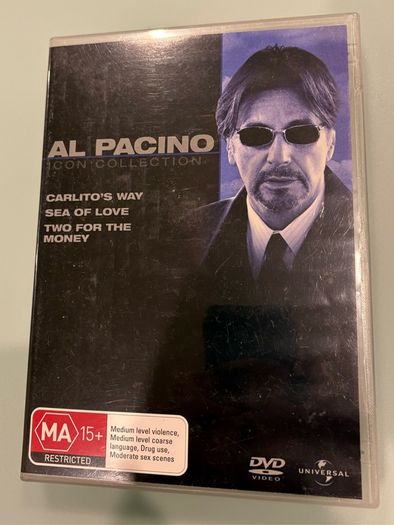 Al Pacino 3 DVD Box Set (Carlito's Way / Sea of Love / Two for the money)