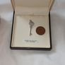 Mizanee Sterling Silver Hallmarked Heart Key Pendant (Boxed) Image 3