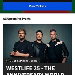 Westlife Tickets