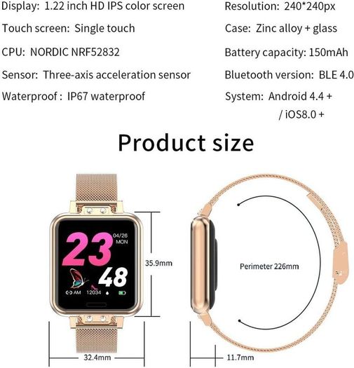 Smart Watch for women vapaa Fitness Trackers with Blood Pressure Monitor women smart watch for phone to answer calls with Sleep Monitor