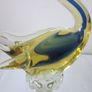 Murano / Venetian Blue & Amber  Sommerso Glass Swan / Duck Figurine Image 7