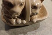 SylvaC Cats in a Basket, Cheeky Cute Figurine, No 1296
