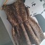 Zara brown leopard print mini dress Image 2