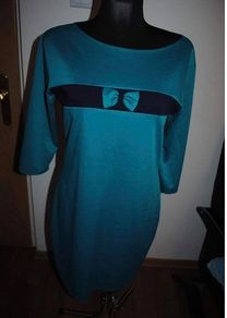 Ocean green mini dress size UK12 EU40 Postage included