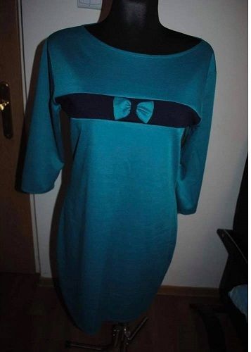 Ocean green mini dress size UK12 EU40 Postage included
