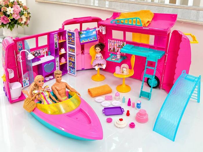 Barbie Camper + Boat + Slide Bundle