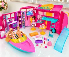 Barbie Camper + Boat + Slide Bundle