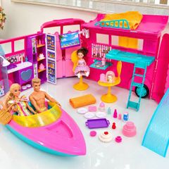 Barbie Camper + Boat + Slide Bundle