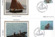 1982 Ireland Irish Boats Commemorative Stamps Benham(4) Silk First Day Cover (FDC)