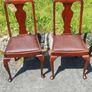 6 Hardwood Vintage Dining Chairs Image 5