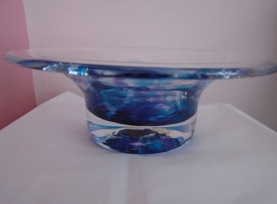 Jerpoint glass bowl,Glass,Gift.Home decor, Handmade glass bowl,Coloured glass