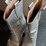 Silver Cowboys Boots (Size:5) Image 2
