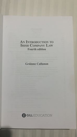 An Introduction to Irish Company Law