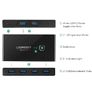 UGREEN 30768 2 In 4 Out USB 3.0 5G bps Plug and Play Sharing Switch Box Image 2