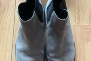 Ladies River Island Grey Leather Boots Size 7