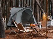 Tent 4 in 1  Set incl camp bed, tent roof, mattress, sleeping bag and inflatable pillow