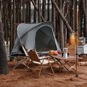 Tent 4 in 1  Set incl camp bed, tent roof, mattress, sleeping bag and inflatable pillow