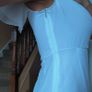 White Open Shoulder maxi dress, size 10 Image 5