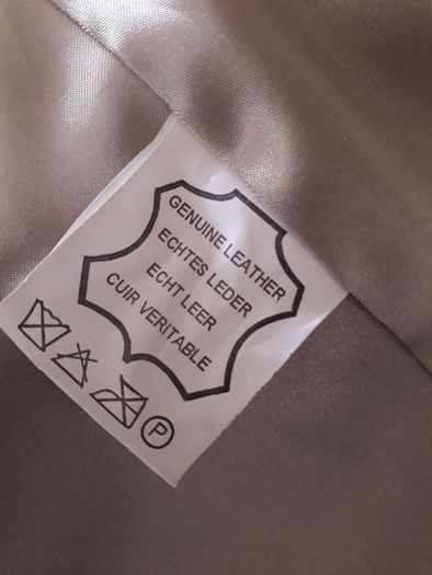 Leather Coat/GENUINE LEATHER Three Quarter Length Coat .. Size: 18 UK .. Final Price Drop