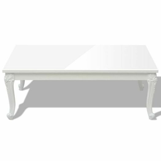 Coffee Table High Gloss White - Free Delivery Nationwide